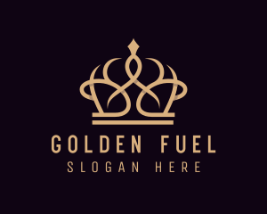 Golden Pageant Crown  logo design