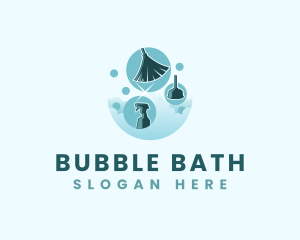 Bubble Sanitation Cleaner logo design