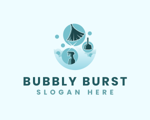 Bubble Sanitation Cleaner logo design