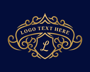 Luxury Royal Shield Crest logo