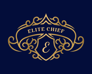 Luxury Royal Shield Crest logo design