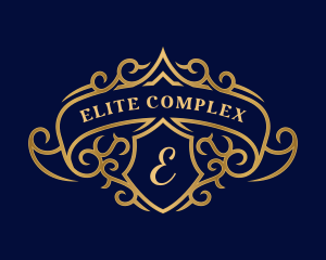 Luxury Royal Shield Crest logo design