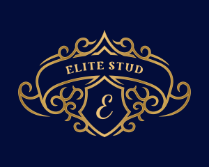 Luxury Royal Shield Crest logo design