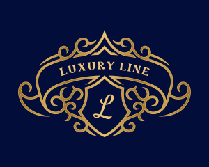 Luxury Royal Shield Crest logo design