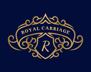 Luxury Royal Shield Crest logo design