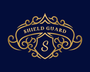 Luxury Royal Shield Crest logo design