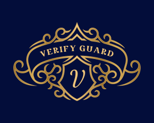 Luxury Royal Shield Crest logo design