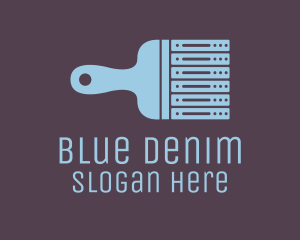 Blue Paint Server  logo design