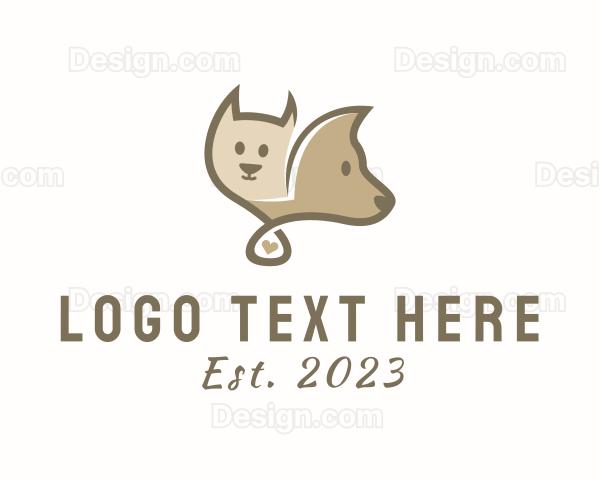 Cat Dog Veterinary Care Logo