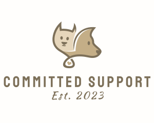 Cat Dog Veterinary Care logo design