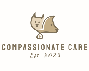 Cat Dog Veterinary Care logo design