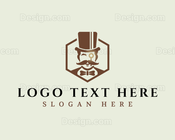 Formal Gentleman Hat Logo