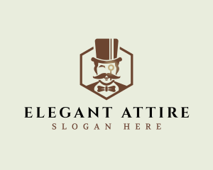 Formal Gentleman Hat logo design