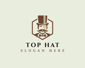 Formal Gentleman Hat logo design