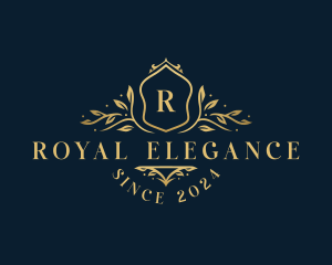 Royal Leaf Crest logo design