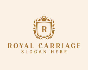 Royal Wreath Shield logo design