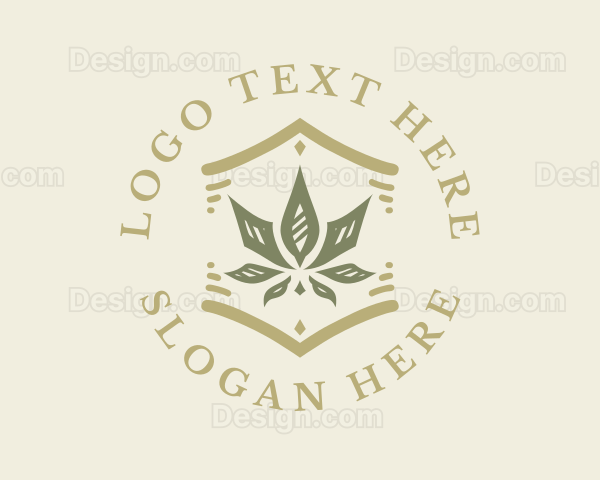 Natural Hemp Marijuana Logo