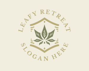 Natural Hemp Marijuana logo design