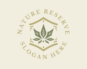 Natural Hemp Marijuana logo design