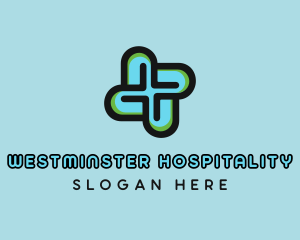 Modern Medical Cross logo design