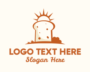 Sunny Bread Slice logo design