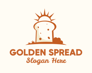 Sunny Bread Slice logo design