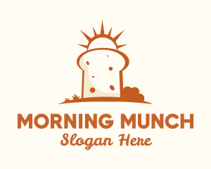 Sunny Bread Slice logo design