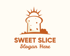 Sunny Bread Slice logo design