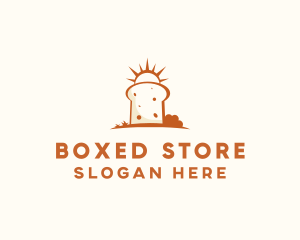 Sunny Bread Slice logo design