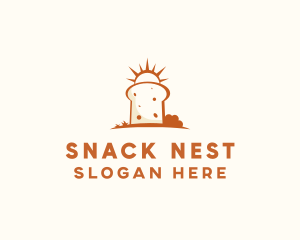 Sunny Bread Slice logo design