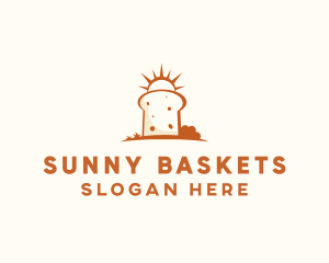 Sunny Bread Slice logo design