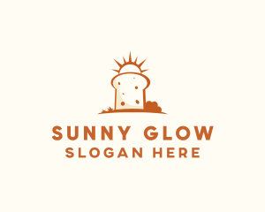 Sunny Bread Slice logo design