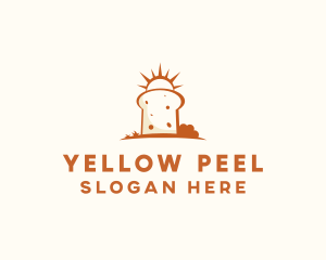 Sunny Bread Slice logo design