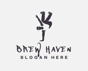 Gray Man Breakdance logo design