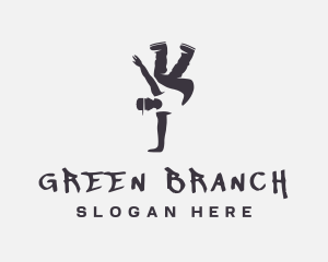 Gray Man Breakdance logo design