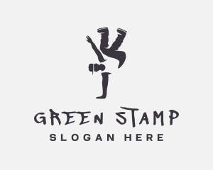 Gray Man Breakdance logo design