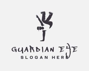 Gray Man Breakdance logo design