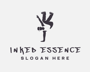 Gray Man Breakdance logo design