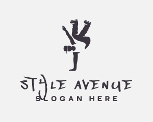 Gray Man Breakdance logo design