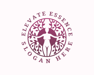 Meditation Tree Woman Logo