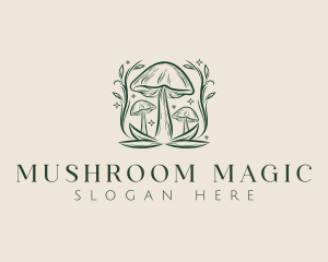 Mushroom Nature Fungus logo design