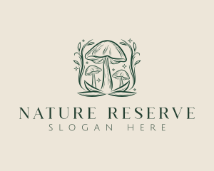 Mushroom Nature Fungus logo design