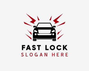 Lightning Fast Car logo design