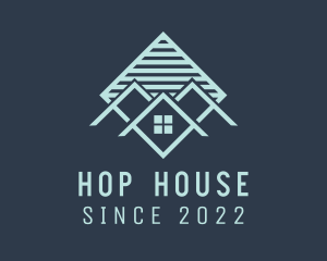 Residential Roof Housing  logo design