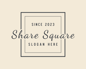 Cursive Square Company logo design