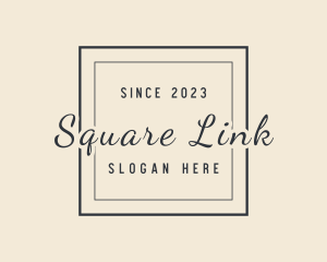 Cursive Square Company logo design