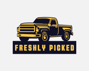 Pick Up Truck Transportation logo design