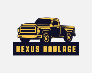 Pick Up Truck Transportation logo design