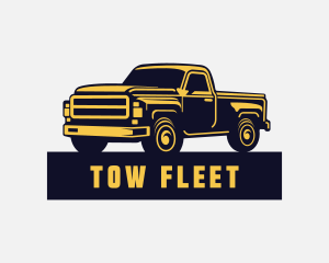 Pick Up Truck Transportation logo design