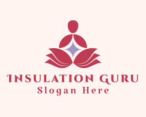 Lotus Flower Meditation  logo design